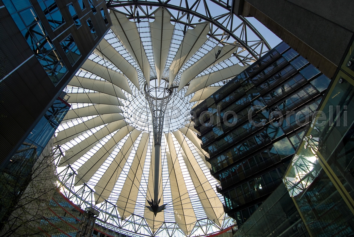 Sony Center dome at Potsdamer Platz, Berlin, Germany
(cod:Berlin 38)